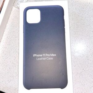 Apple iPhone 11 Pro Max leather case (Midnight) BNIB